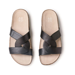 Lanai Slide Metatarsal - Black Nubuck