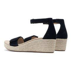 Riviera Ankle Sandal Metatarsal - Black Suede