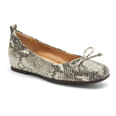 Cadence Bow Metatarsal - Snake Print Leather