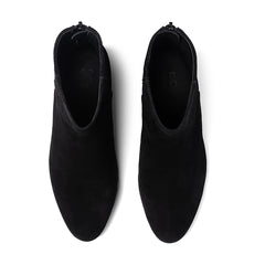 Plaza Back Zip - Black Suede