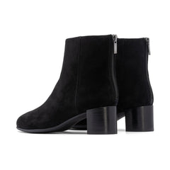 Plaza Back Zip - Black Suede