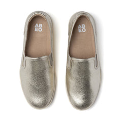 Encore Slip On - Gold Leather