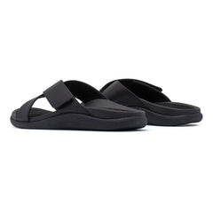 Laguna Slide - Black Leather