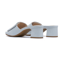 Avenue Slide Metatarsal - Light Blue Suede