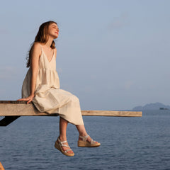 Riviera Adjustable Sandal Metatarsal - Taupe Metallic