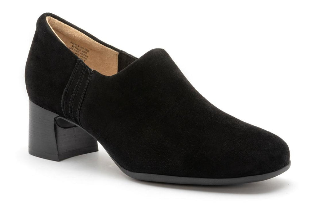 Avenue Slip On Black Suede | Women ABEO Footwear Dress