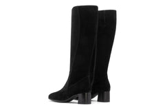 Avenue Tall Black Suede | Women ABEO Footwear Boots