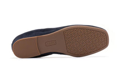 Cadence Bow Navy Suede | Women ABEO Footwear Dress