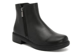 Compass Zip Black Leather | Women ABEO Footwear Boots