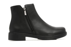 Compass Zip Black Leather | Women ABEO Footwear Boots