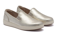 Encore Slip On Gold Leather | Women ABEO Footwear Sneakers
