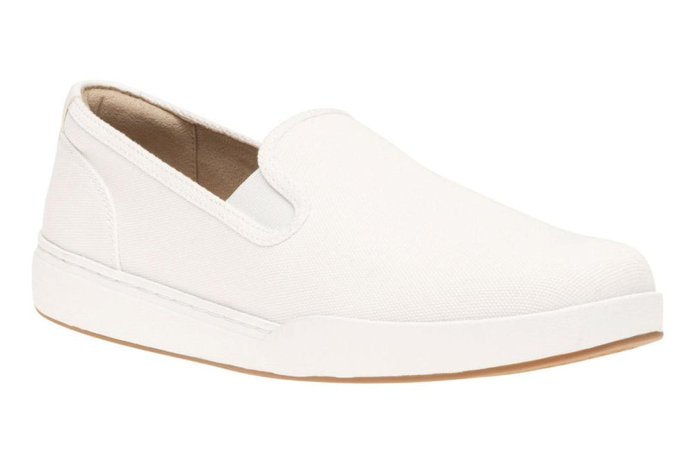 Encore Slip On White Canvas | Women ABEO Footwear Sneakers
