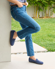 Harbor Navy Suede | Women ABEO Footwear Dress