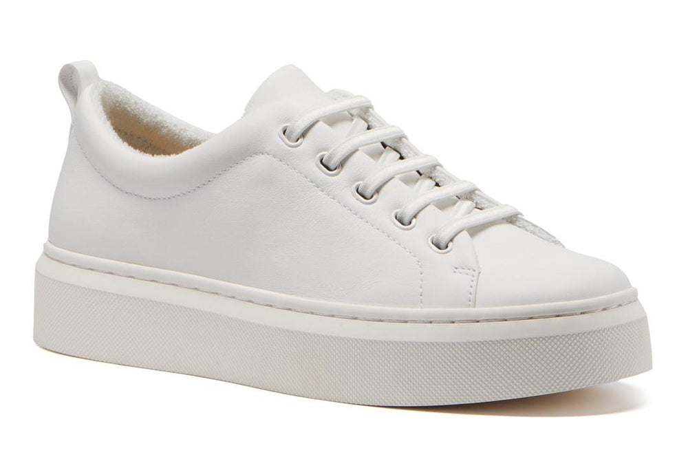 Jumpstreet Bungee White Leather | Women ABEO Footwear Sneakers