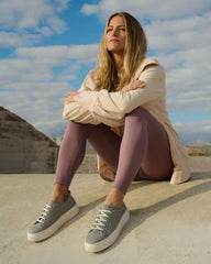 Jumpstreet Bungee White Leather | Women ABEO Footwear Sneakers