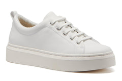 Jumpstreet Bungee White Leather | Women ABEO Footwear Sneakers