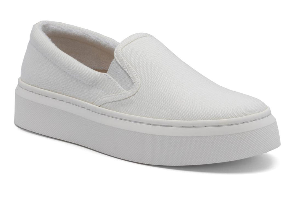 Jumpstreet Slip On White Canvas | Women ABEO Footwear Sneakers