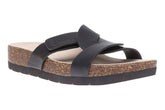 Lanai Slide Black Nubuck | Women ABEO Footwear Sandals