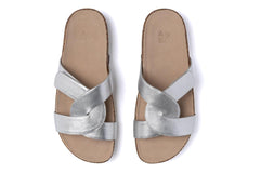 Lanai Slide Silver | Women ABEO Footwear Sandals