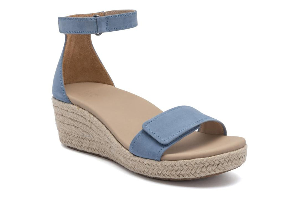 Riviera Ankle Sandal Denim Nubuck | Women ABEO Footwear Sandals