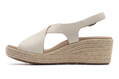 Riviera Cross Off White Leather | Women ABEO Footwear Sandals