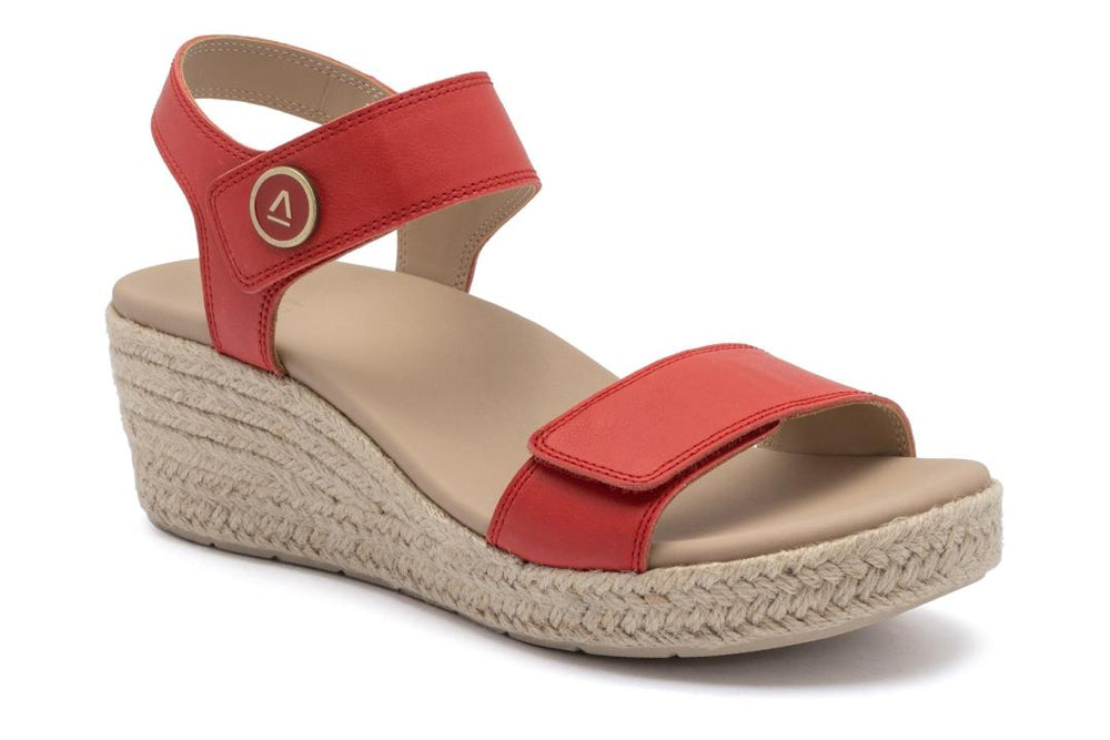 Riviera Strap Sandal Red | Women ABEO Footwear Sandals