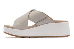 Solstice Cross Slide Beige | Women ABEO Footwear Sandals