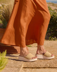 Solstice Slide Raffia | Women ABEO Footwear Sandals