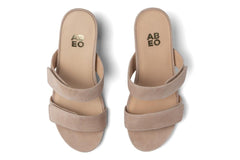 Tempo Slide Cuban Sand Suede | Women ABEO Footwear Dress