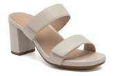 Tempo Slide Off White Leather | Women ABEO Footwear Dress