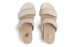 Tempo Slide Off White Leather | Women ABEO Footwear Dress