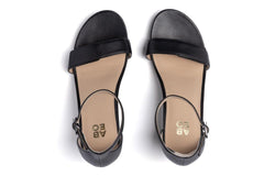 Tempo Strap Black Leather | Women ABEO Footwear Dress