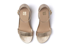 Tempo Strap Light Gold Leather | Women ABEO Footwear Dress