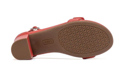 Tempo Strap Red Leather | Women ABEO Footwear Dress