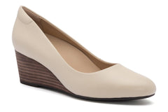 Veranda Stacked Off White Leather | Women ABEO Footwear Dress