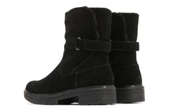 Vista Mid Boot Black Suede | Women ABEO Footwear Boots