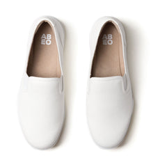 Encore Slip On Metatarsal - White Canvas