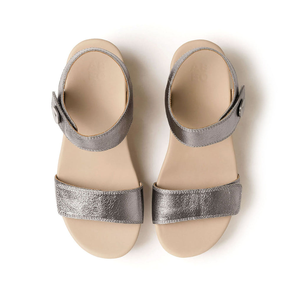 Riviera Strap Sandal Metatarsal - Pewter