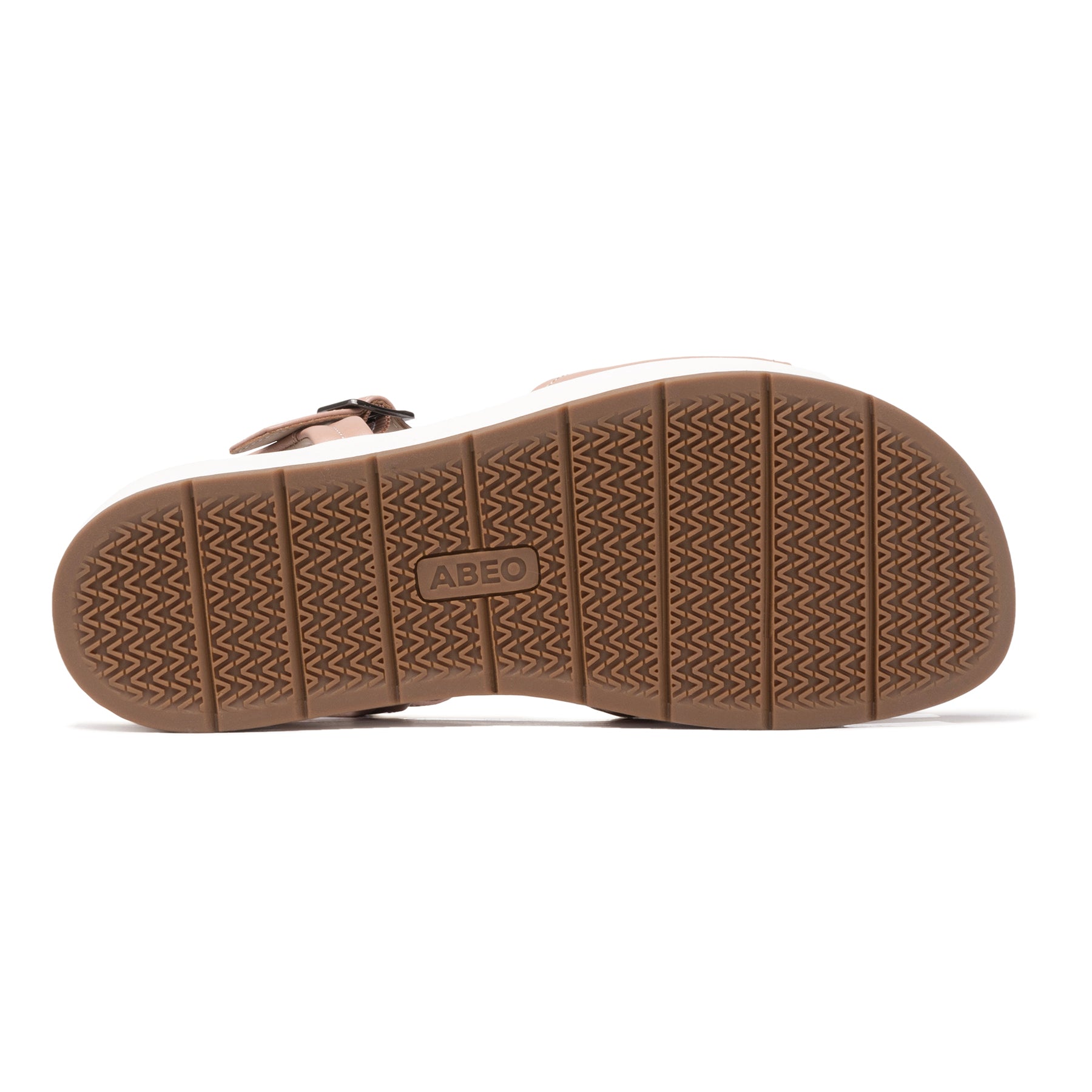 Solstice Buckle Sandal - Rose Gold Leather
