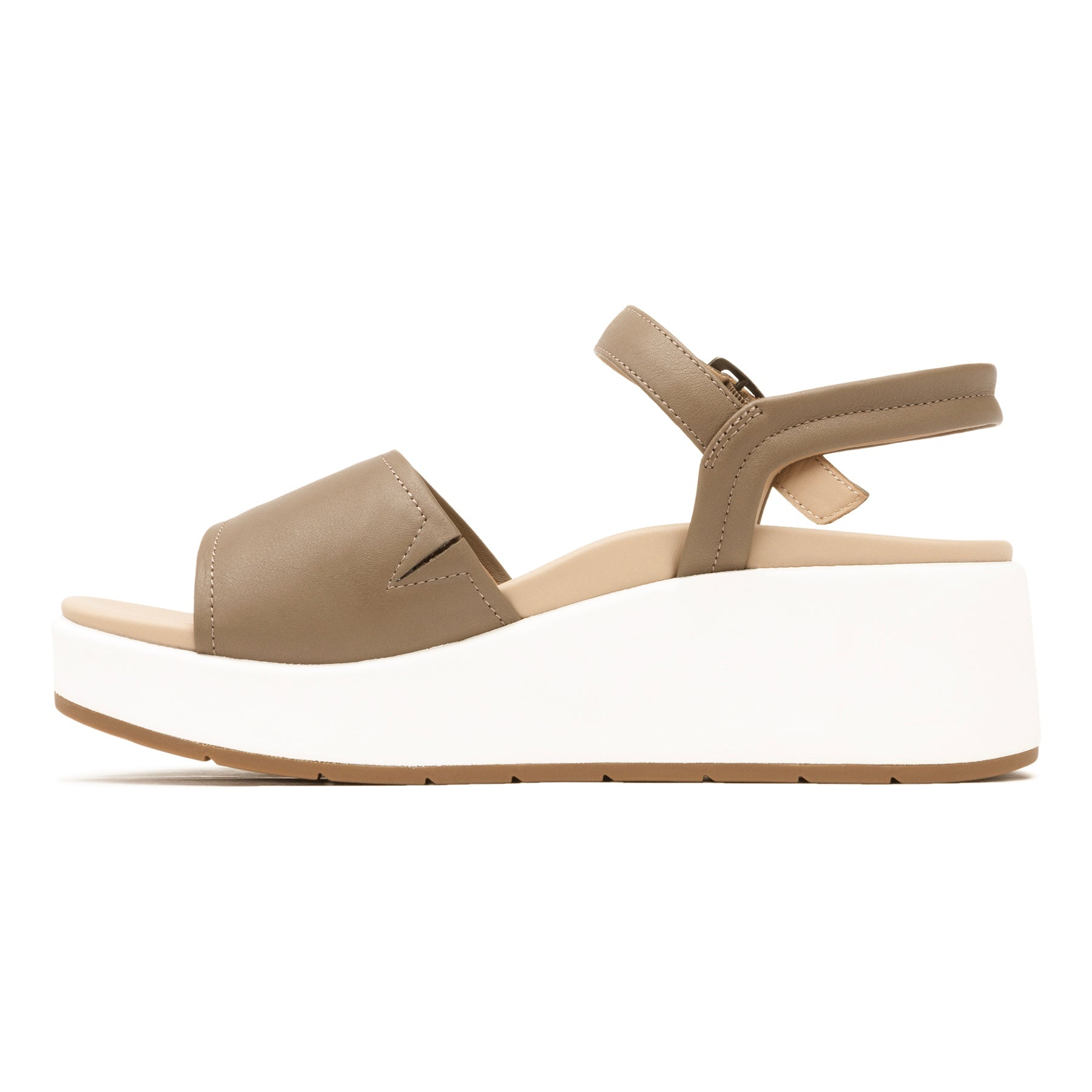 Solstice Buckle Sandal Metatarsal - Fossil Leather