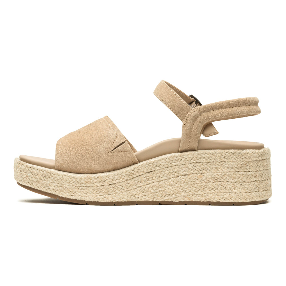 Solstice Buckle Sandal - Cuban Sand Suede