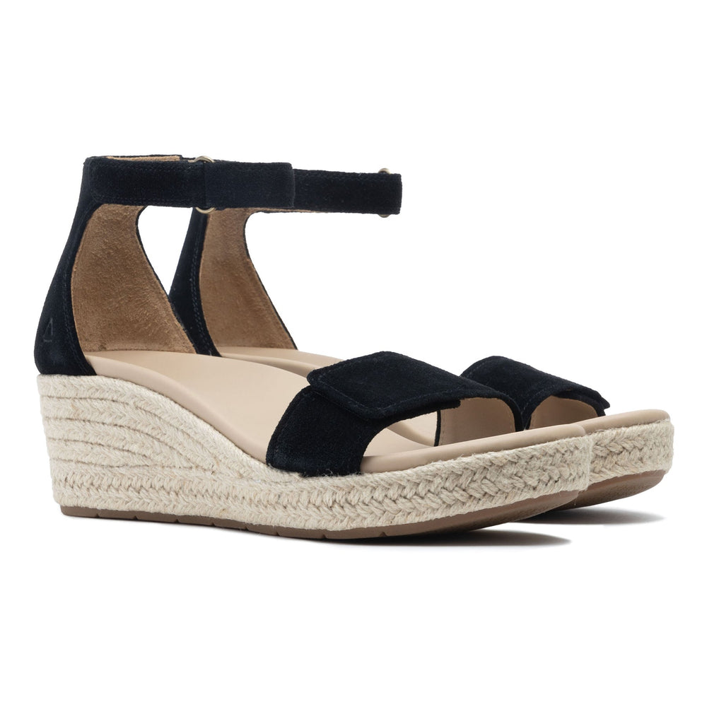 Riviera Ankle Sandal Metatarsal - Black Suede