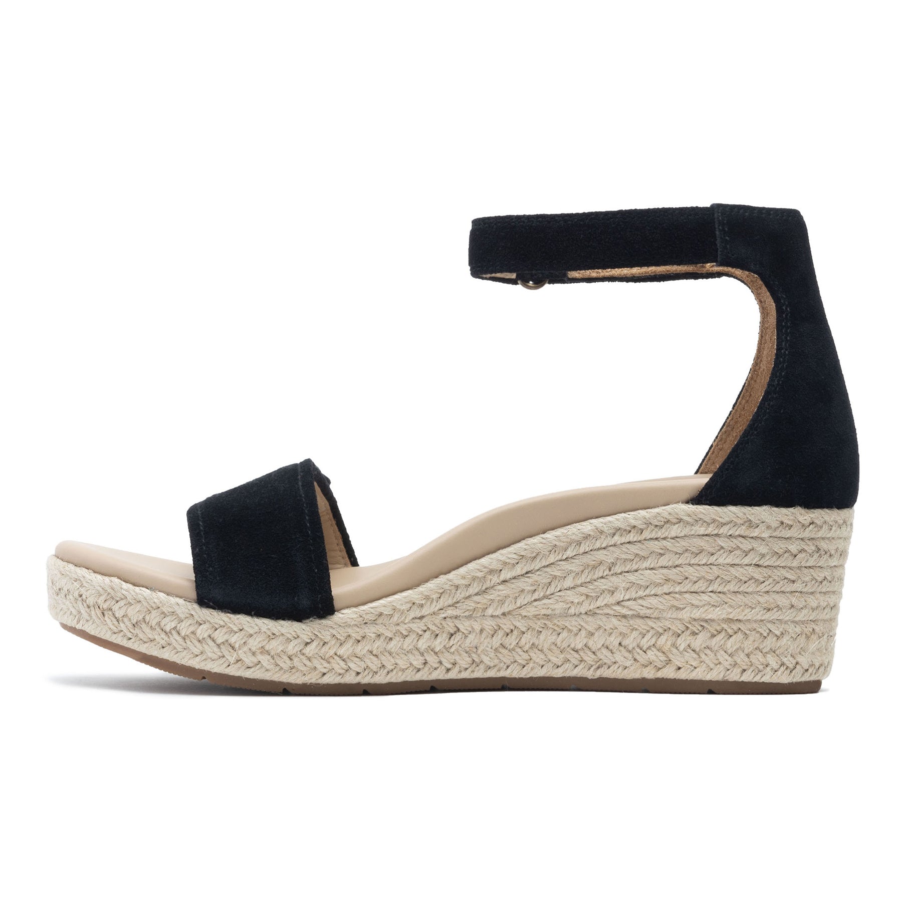 Riviera Ankle Sandal Metatarsal - Black Suede
