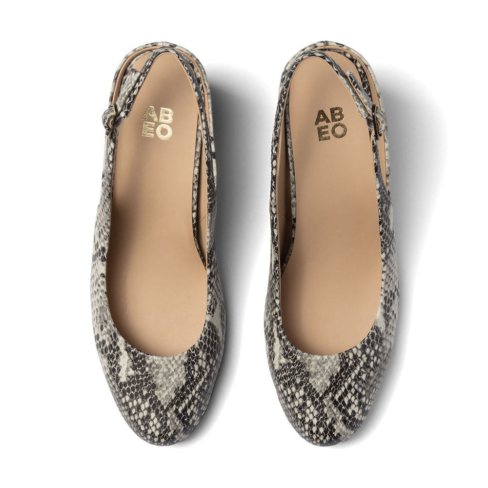 Tempo Slingback - Snake Print