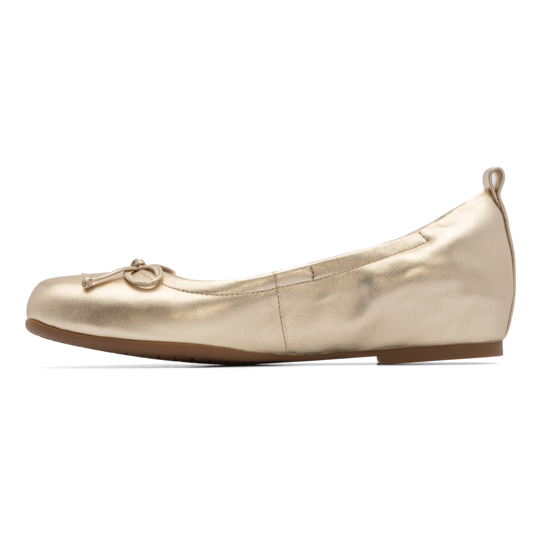 Cadence Bow - Light Gold Leather