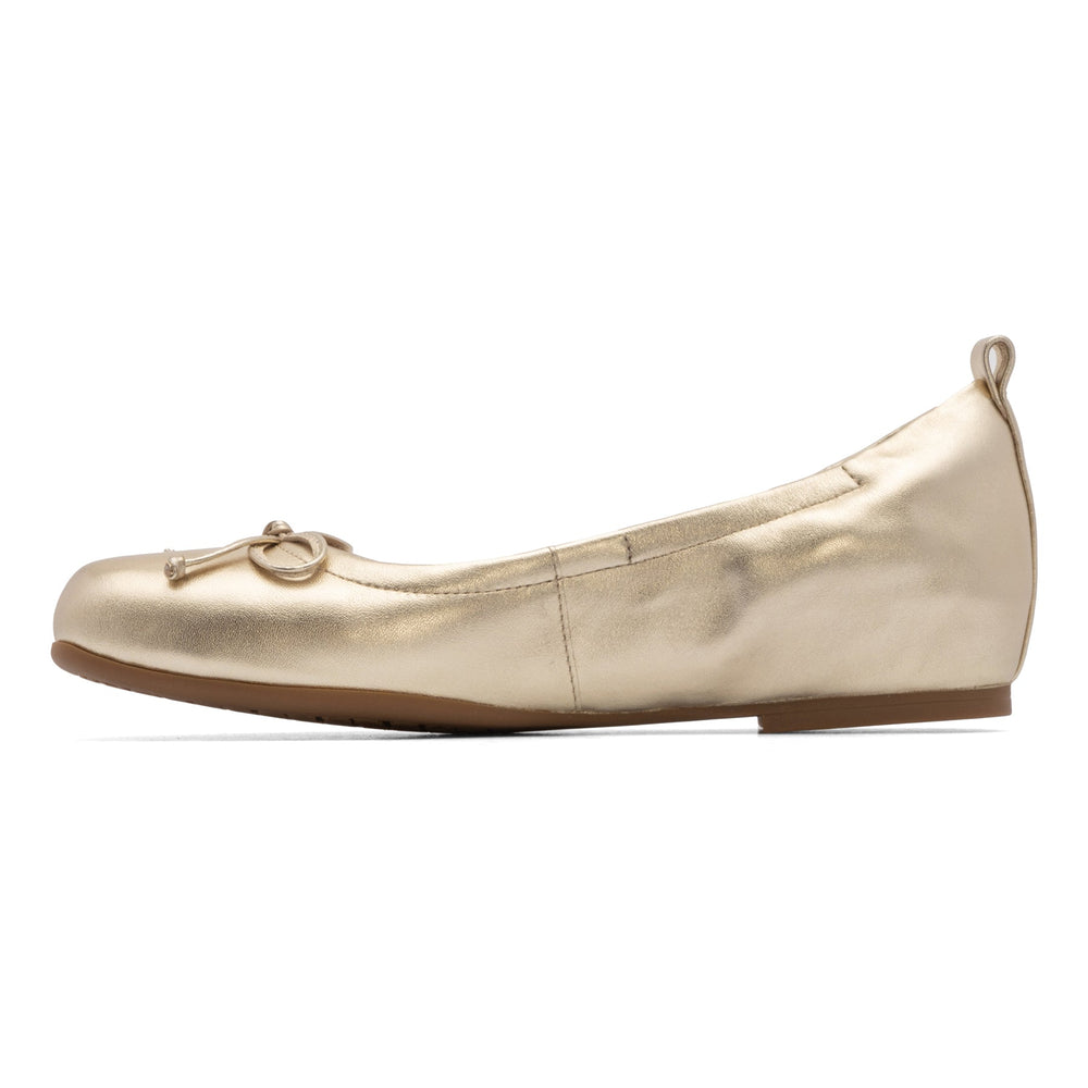Cadence Bow - Light Gold Leather