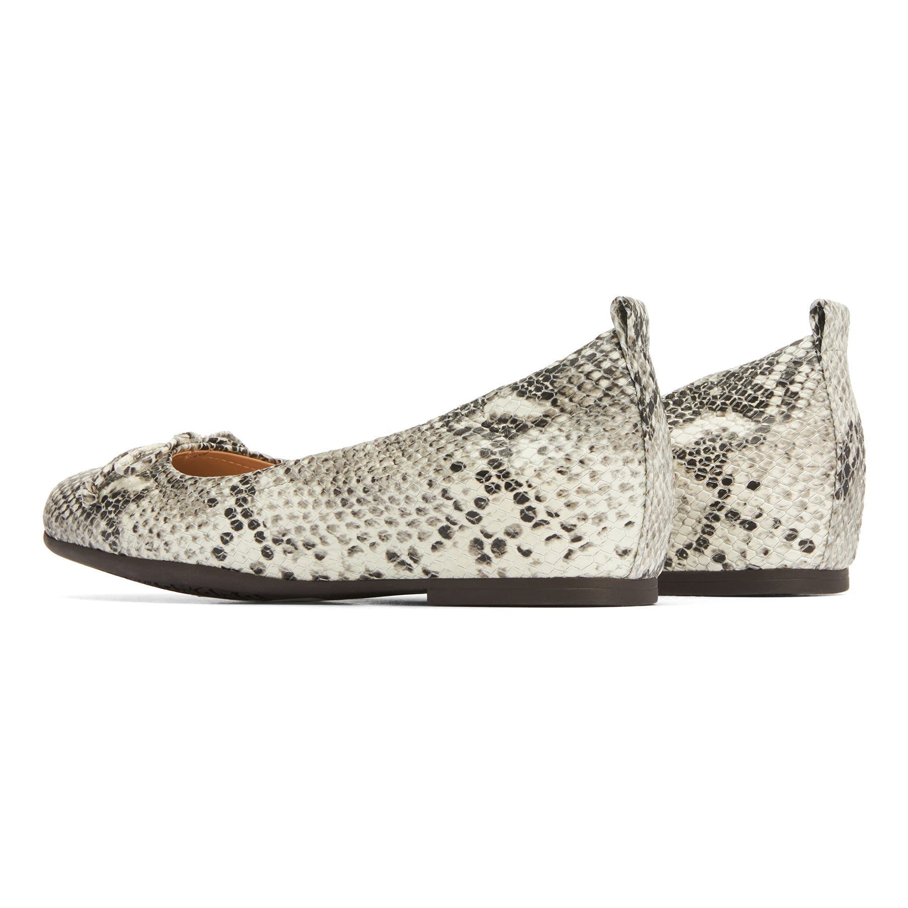 Cadence Bow - Snake Print Leather