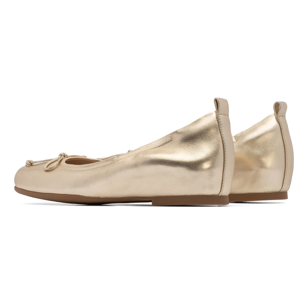 Cadence Bow Metatarsal - Light Gold Leather