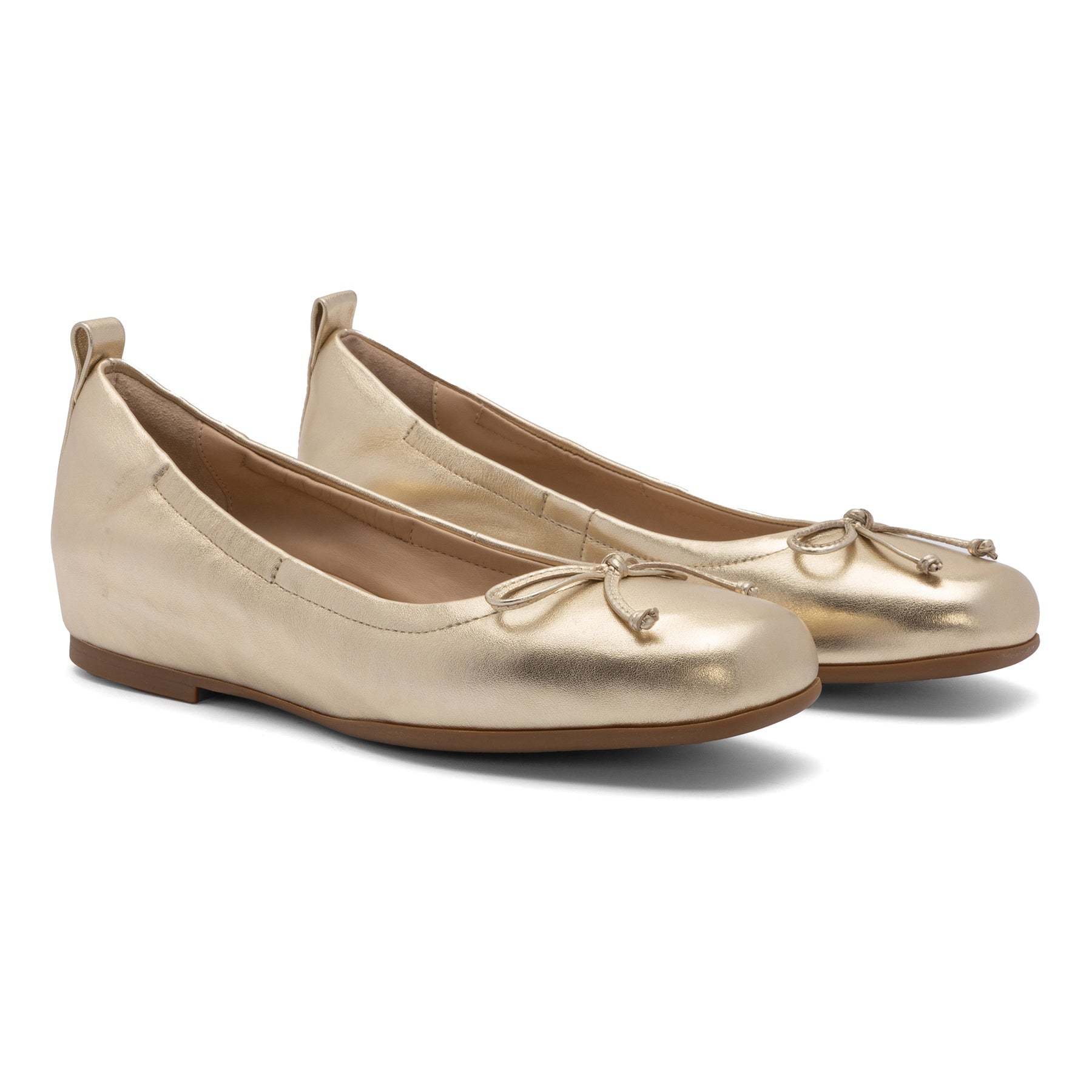 Cadence Bow Metatarsal - Light Gold Leather