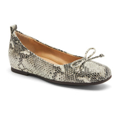 Cadence Bow Metatarsal - Snake Print Leather